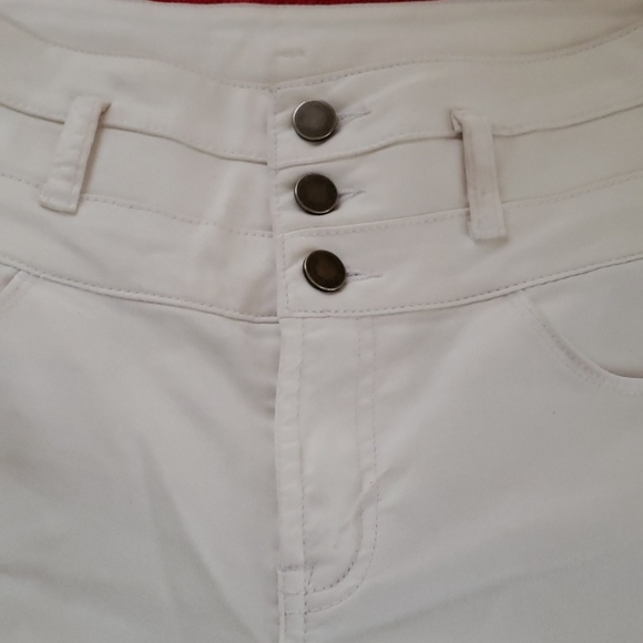 sapphire Ink Denim - White High Waisted Jean